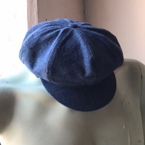 Vintage Denim Newsboy Cap